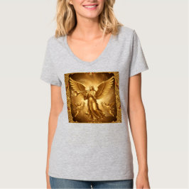Camiseta de anjo dourada tシャツ