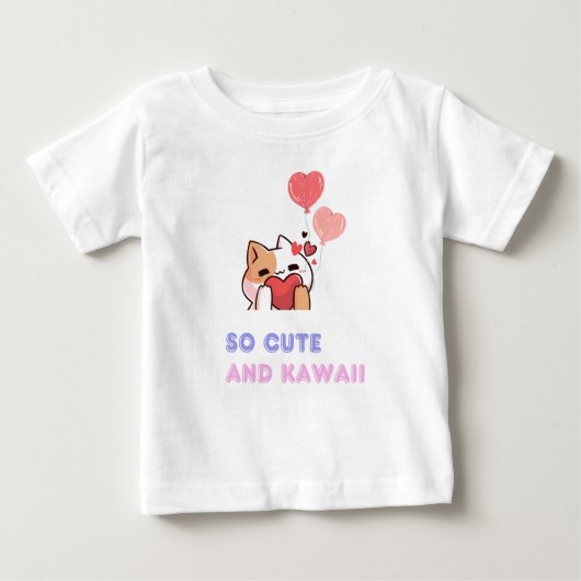 Camiseta de bebé diseño Cute Kawaii ベビーTシャツ (正面)