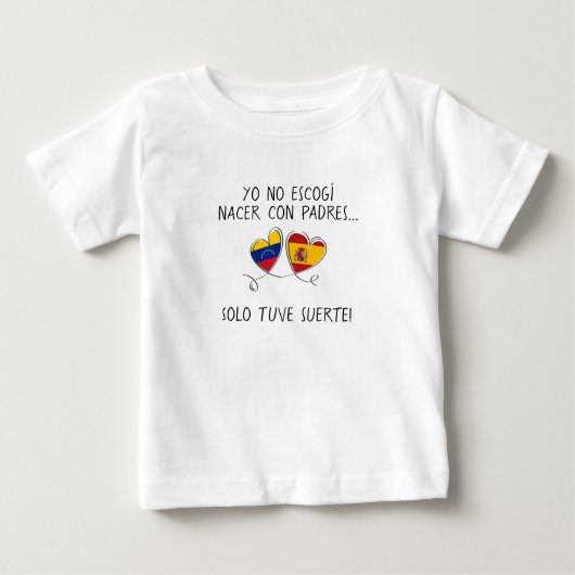 Camiseta De Bebé Venezuela España – “Solo tuve sue ベビーTシャツ (正面)