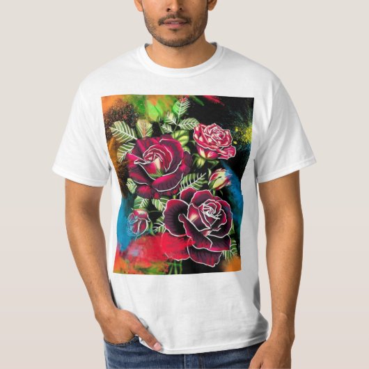  camiseta   de flor tシャツ (正面)
