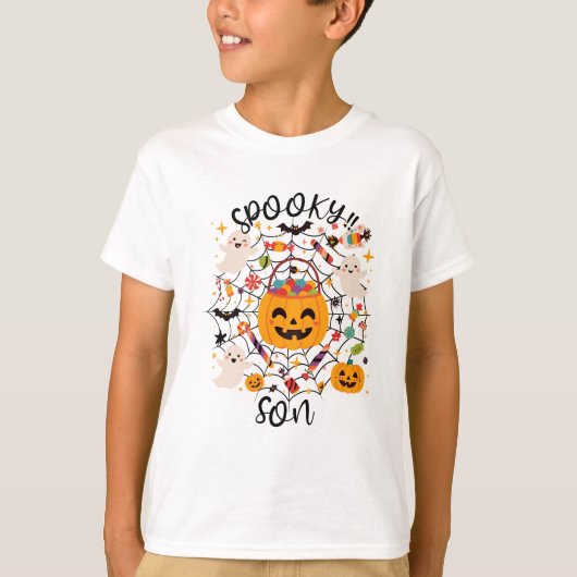 Camiseta de Halloween Kawaii para Mi Hijo Tシャツ (正面)