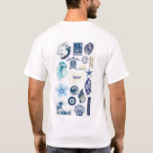 Camiseta de Hombre con Estampado Marino Minimalist Tシャツ (裏面)