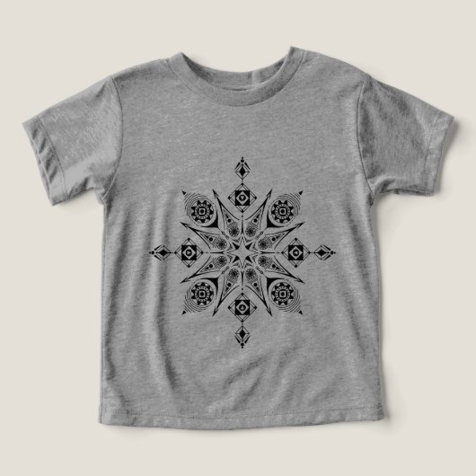 Camiseta de mandala (デザイン正面)