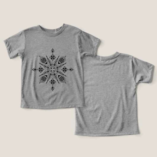 Camiseta de mandala (デザイン正面&裏面)
