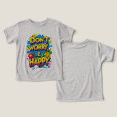 Camiseta de manga corta Don't Worry, Be Happy (デザイン正面&裏面)