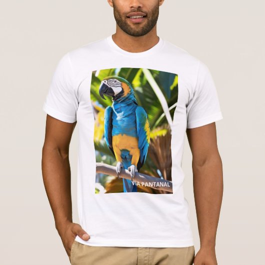 Camiseta de manga curta Bella+Canvas Jersey Arara  Tシャツ (正面)