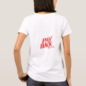 Camiseta de mujer Payback Tシャツ (裏面)