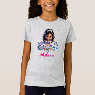 Camiseta de niña personalizada con nombre  tシャツ