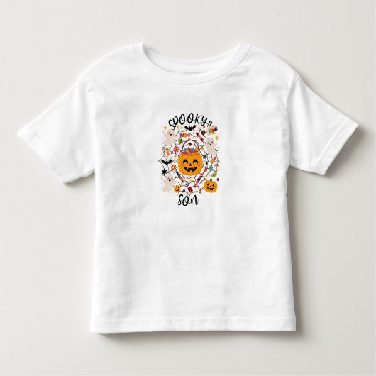 Camiseta de Niño Spooky Son de Halloween トドラーTシャツ (正面)