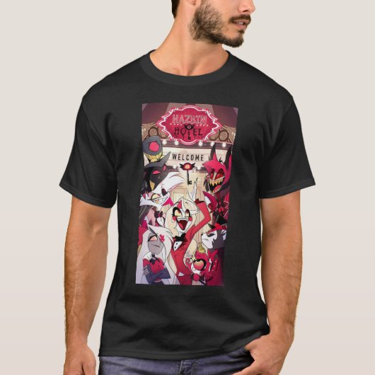 camiseta de ropa de hazbin hotel tシャツ (正面)