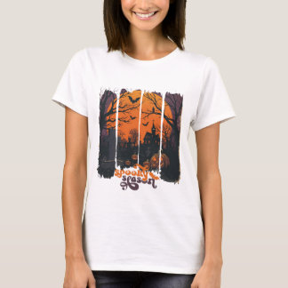 Camiseta de Terror con Mansión Encantada Tシャツ