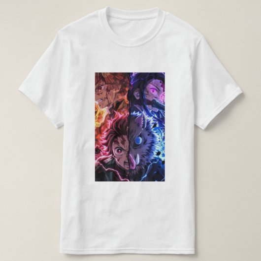 Camiseta Demon Slayer electro color  Tシャツ (デザイン正面)