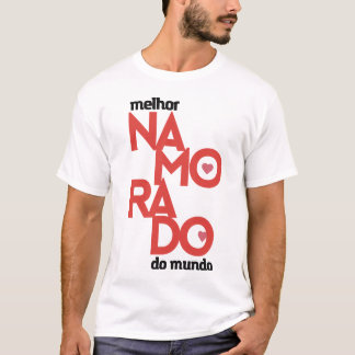 Camiseta Dia Dos Namorados Melhor Namorado do Mund Tシャツ
