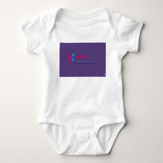 Camiseta diseño MARA con Sabor Digital ベビーボディスーツ (正面)