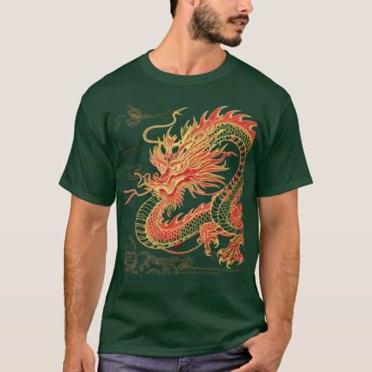 camiseta Dragón chino Tシャツ (正面)