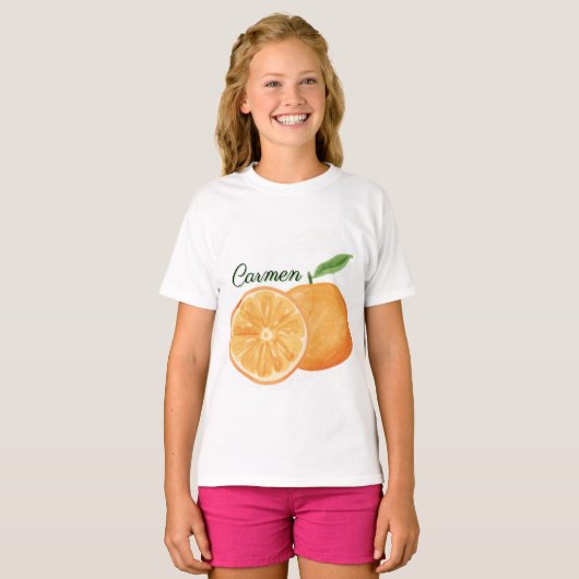 Camiseta Dulce Tropical: naranja Tシャツ (正面フル)