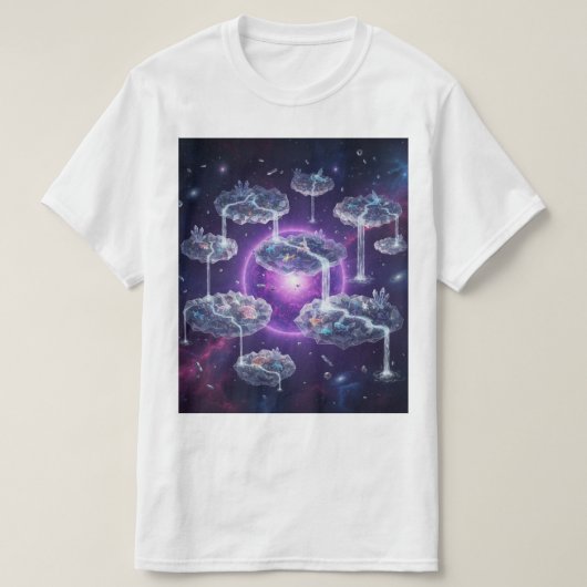 Camiseta ecossistema flutuante tシャツ (デザイン正面)