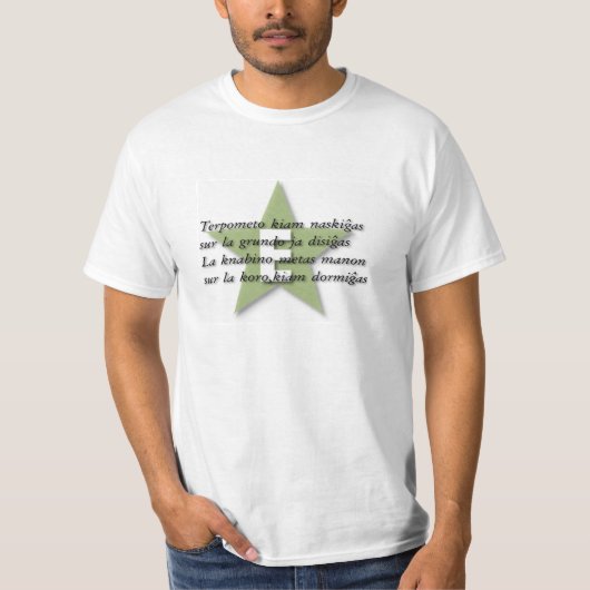 Camiseta em esperanto tシャツ (正面)