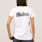 Camiseta em microfibra feminina Dança louvor e... Tシャツ (裏面)