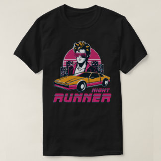 camiseta estilo retro synthwave tシャツ