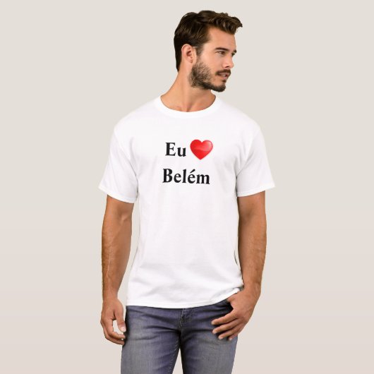 Camiseta eu amo Belém Tシャツ (正面フル)