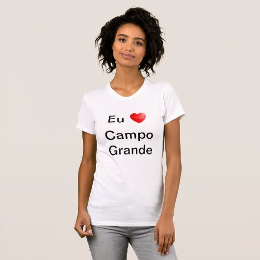 Camiseta eu amo Campo Grande Tシャツ (正面フル)
