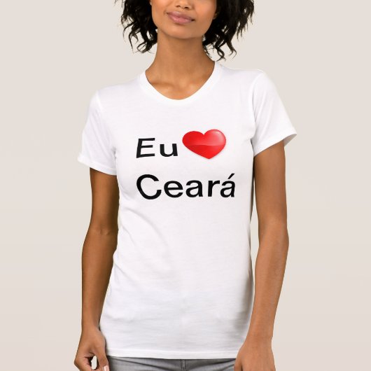 Camiseta Eu amo Ceará Tシャツ (正面)