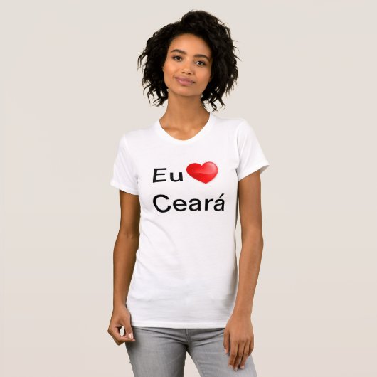 Camiseta Eu amo Ceará Tシャツ (正面フル)