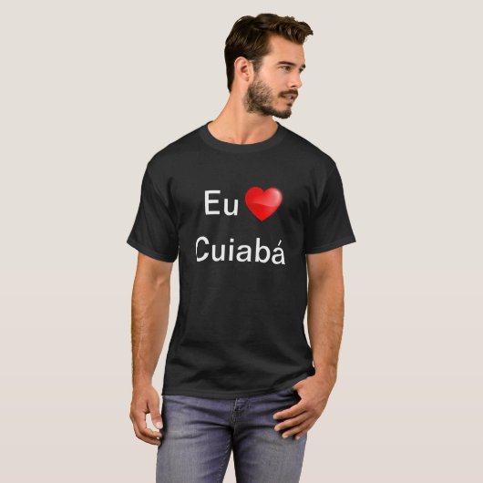 Camiseta eu amo Cuiabá Tシャツ (正面フル)