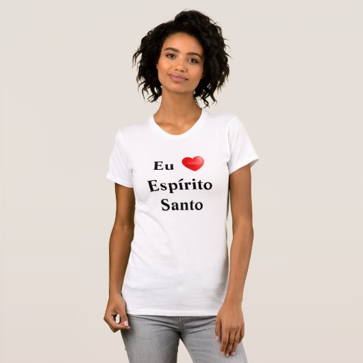 Camiseta eu amo Espírito Santo Tシャツ (正面フル)