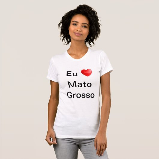 Camiseta eu amo Mato Grosso Tシャツ (正面フル)