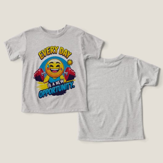 Camiseta Every Day is a New Opportunity (デザイン正面&裏面)
