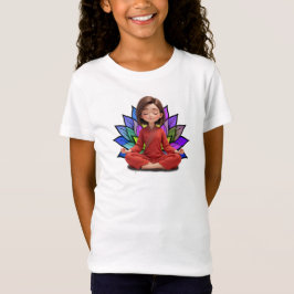 Camiseta Fem Infantil Básica Meditação-1 Tシャツ
