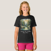 Camiseta Fem Juvenil Básica Reflexos da Terra-1 Tシャツ (正面フル)