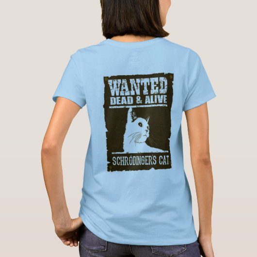 Camiseta Fem. Schrodinger's Cat - Light - Back Tシャツ (裏面)