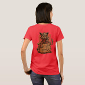 Camiseta Fem. Schrodinger's Zombie Cat - Back Tシャツ (裏面フル)