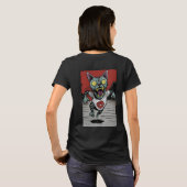 Camiseta Fem. Zombie Runner Cat - Back Tシャツ (裏面フル)
