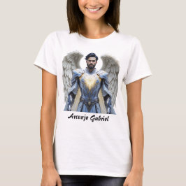 Camiseta Feminina Básica Arcanjo Gabriel Tシャツ