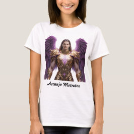 Camiseta Feminina Básica Arcanjo Metatron Tシャツ