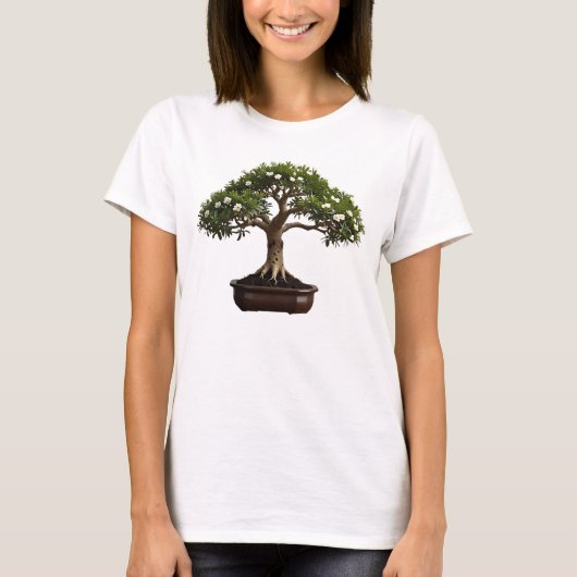 Camiseta Feminina Básica Bonsai-15 Tシャツ (正面)