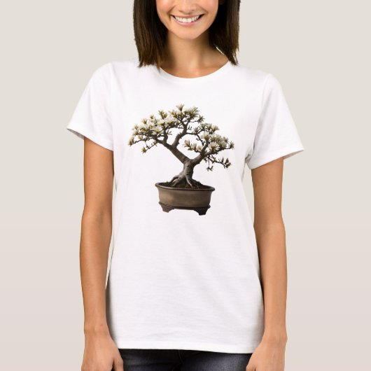 Camiseta Feminina Básica Bonsai-17 Tシャツ (正面)
