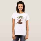 Camiseta Feminina Básica Bonsai-21 Tシャツ (正面フル)