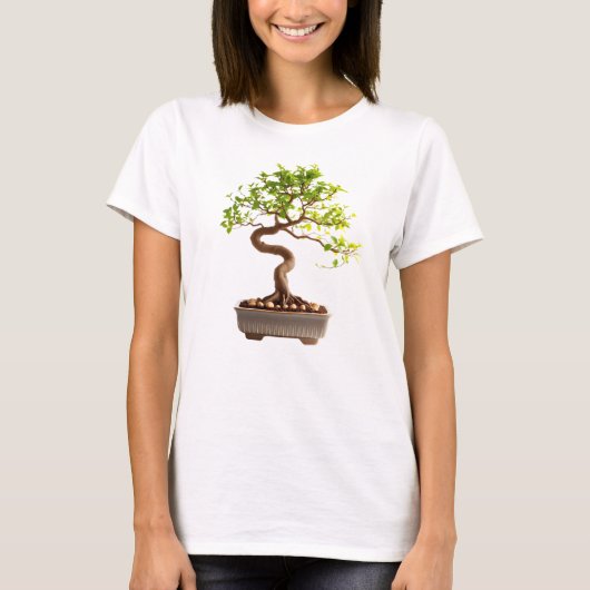 Camiseta Feminina Básica Bonsai-3 Tシャツ (正面)