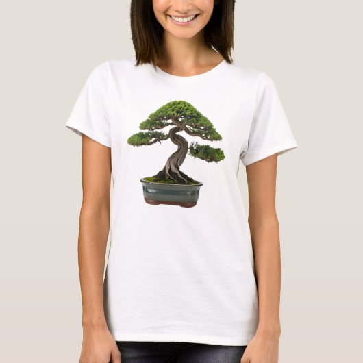Camiseta Feminina Básica Bonsai-5 Tシャツ (正面)