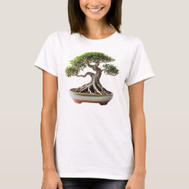 Camiseta Feminina Básica Bonsai-7 Tシャツ