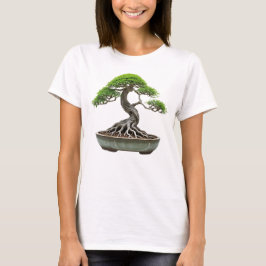 Camiseta Feminina Básica Bonsai-8 Tシャツ