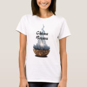 Camiseta Feminina Básica Chama Sagrada-4 Tシャツ (正面)