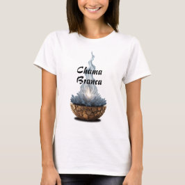 Camiseta Feminina Básica Chama Sagrada-4 Tシャツ