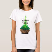 Camiseta Feminina Básica Chama Sagrada-5 Tシャツ (正面)