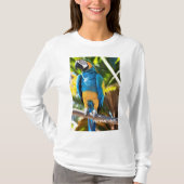 Camiseta Feminina Básica de Mangas Longas Tシャツ (正面)